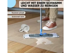 Björn&Schiller Bodenschutzmatte Plastik Transparent 100 x 120 cm Kratzschutz Schreibtischunterlage