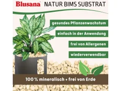 Blusana Bims Pflanzsubstrat mineralisches Vulkangestein Körnung 8-16 mm 10 l