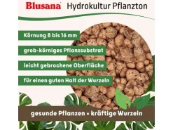 Blusana Blähton Pflanzsubstrat Pflanzton grobe Körnung 8-16 mm 50 l