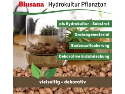 Blusana Blähton Pflanzsubstrat Pflanzton grobe Körnung 8-16 mm 50 l
