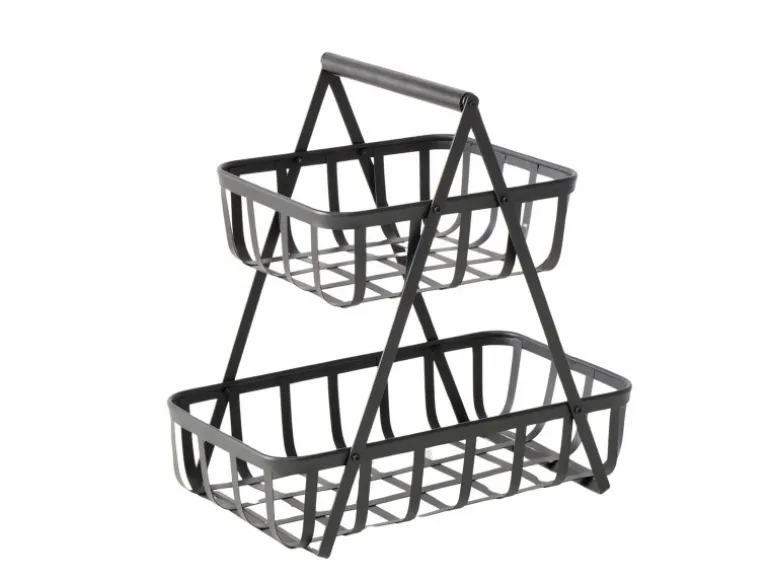 Boltze Etagere Lennja 37 cm x 23 cm x 36,5 cm Schwarz