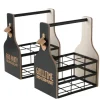 Boltze Flaschenträger Grillhouse 2-fach Sortiert 33 cm x 18 cm x 29 cm Natur