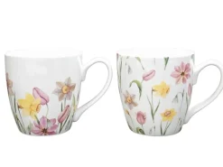 Boltze Jumbobecher Tulip 2-fach Sortiert 10 cm x 10 cm x 14 cm Creme