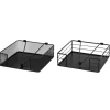 Boltze Serviettenhalter Boran 2-fach Sortiert 6 cm x 19 cm x 19 cm Schwarz