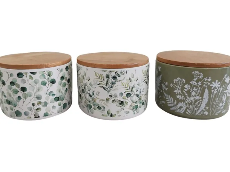 Boltze Vorratsdose Eukana 3-fach Sortiert 8 cm x Ø 11 cm Mehrfarbig