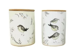 Boltze Vorratsdose Kamina 2-fach sortiert Ø 12 cm x 16 cm