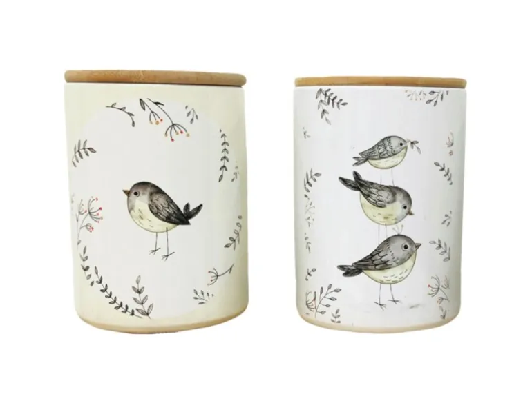 Boltze Vorratsdose Knuffi Klein 2-fach sortiert Ø 10 cm x 14 cm