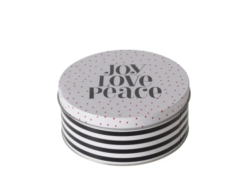 Boltze Vorratsdose Soho Ø 16 cm x 7 cm Schwarz-Weiß