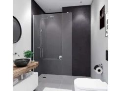 Breuer Duschrückwand Soft-Touch Stein Anthrazit 100 x 210 cm