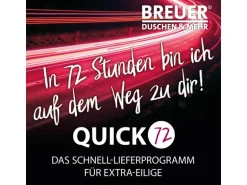 Breuer Duschrückwand Stein-Optik Quick 72 Marmor Weiß 100x210 cm