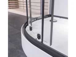 Breuer Runddusche Schiebetür Rückwände 200 cm x 90 cm