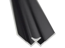 Breuer Verbindungsprofil für Rückwand Ecke Innen 255 cm Schwarz Matt