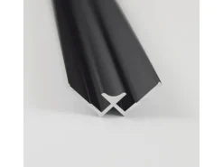 Breuer Verbindungsprofil für Rückwand Ecke Innen 255 cm Schwarz Matt