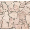 Bricoflor BruchsteinTapete inBeige Grau 3D Tapete inSteinoptik Selbstklebend für Wohnzimmer und Küche NatursteinVliestapete als Panel