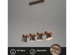 Brilo Pendelleuchte Schwenkbar Vintage 85 cm