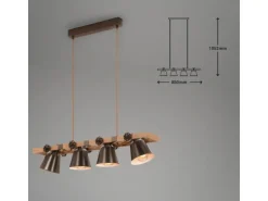 Brilo Pendelleuchte Schwenkbar Vintage 85 cm