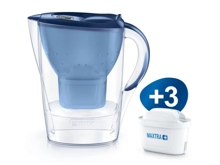Brita Wasserfilter-Kanne Marella Blau inkl. 3 Maxtra+