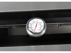 Buschbeck Outdoorküche Brighton aus Schwarzer Edelstahl mit Marmor-Platte