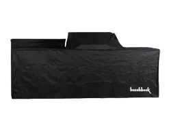 Buschbeck Outdoorküche Brighton aus Schwarzer Edelstahl mit Marmor-Platte