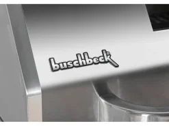 Buschbeck Outdoorküche Brighton aus Schwarzer Edelstahl mit Marmor-Platte