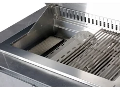 Buschbeck Outdoorküche Derby aus Keramikverkleidung Weiß inkl. Wetterschutzhülle