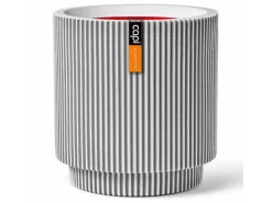 Capi Pflanzgefäß Zylinder Groove Ø 43,5 cm x 46 cm Elfenbein