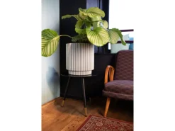 Capi Pflanzgefäß Zylinder Groove Ø 43,5 cm x 46 cm Elfenbein