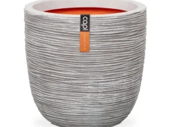 Capi Pflanztopf Nature Rib Kugel Riffel Ø 43 cm x 41 cm Elfenbein