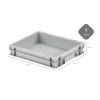 CHEFGASTRO SuperSparSet 3 x Pizzaballenbox Ohne Deckel HxBxT 7,5 x 30 x 40 cm 9 Liter Teigwanne Für Pizzateig Sstapelbare Pizzabox