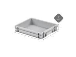 CHEFGASTRO SuperSparSet 3 x Pizzaballenbox Ohne Deckel HxBxT 7,5 x 30 x 40 cm 9 Liter Teigwanne Für Pizzateig Sstapelbare Pizzabox