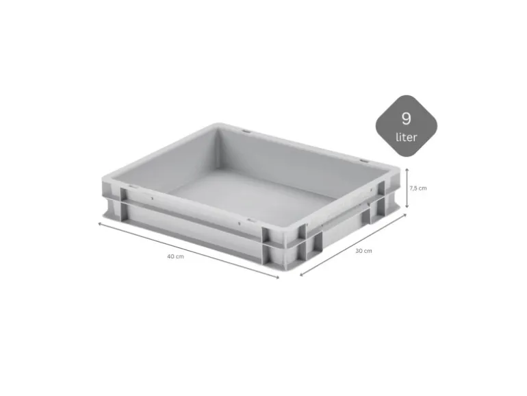 CHEFGASTRO SuperSparSet 3 x Pizzaballenbox Ohne Deckel HxBxT 7,5 x 30 x 40 cm 9 Liter Teigwanne Für Pizzateig Sstapelbare Pizzabox