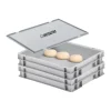 CHEFGASTRO SuperSparSet 2 x Pizzaballenbox Mit 1 x Deckel HxBxT 8,5 x 30 x 40 cm 9 Liter Teigwanne Für Pizzateig Sstapelbare Pizzabox