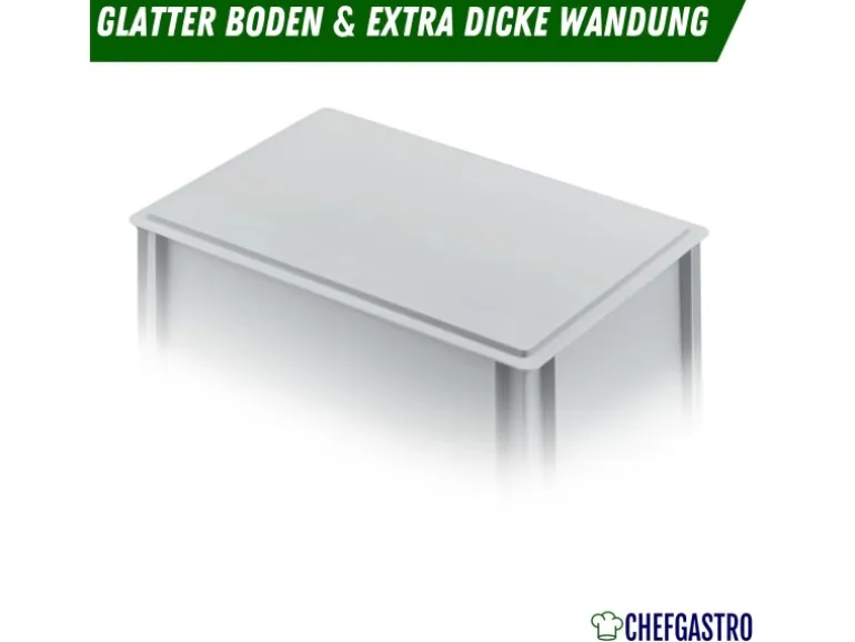 CHEFGASTRO SuperSparSet 4 x Pizzaballenbox Mit 1 x Deckel HxBxT 8,5 x 30 x 40 cm 9 Liter Teigwanne Für Pizzateig Sstapelbare Pizzabox