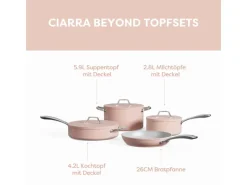 CIARRA Beyond Kochgeschirr Pfannenset 4-tlg Topf- & Pfannen-Sets Rosa VMCWSP7