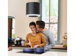 CIARRA Dunstabzugshaube A+ 550 m³/h WIFI APP & Touch-Bedienung Inselhaube VM4838B