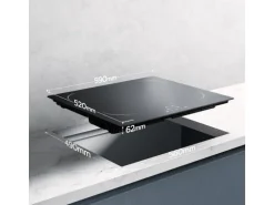 CIARRA Induktionskochfeld 4 Zonen 60 cm Einbau-Kochfelder VM4BIH-C