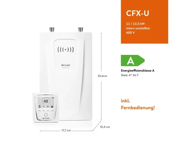 Clage Kompaktdurchlauferhitzer CFX-U 11/13,5 kW