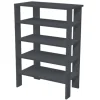 Coemo Schuhregal Charlie 60x32x87cm mit 5 Ablagen in Anthrazit