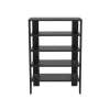 Coemo Schuhregal Charlie 60x32x87cm mit 5 Ablagen in Schwarz