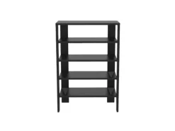 Coemo Schuhregal Charlie 60x32x87cm mit 5 Ablagen in Schwarz
