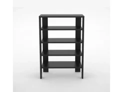 Coemo Schuhregal Charlie 60x32x87cm mit 5 Ablagen in Schwarz