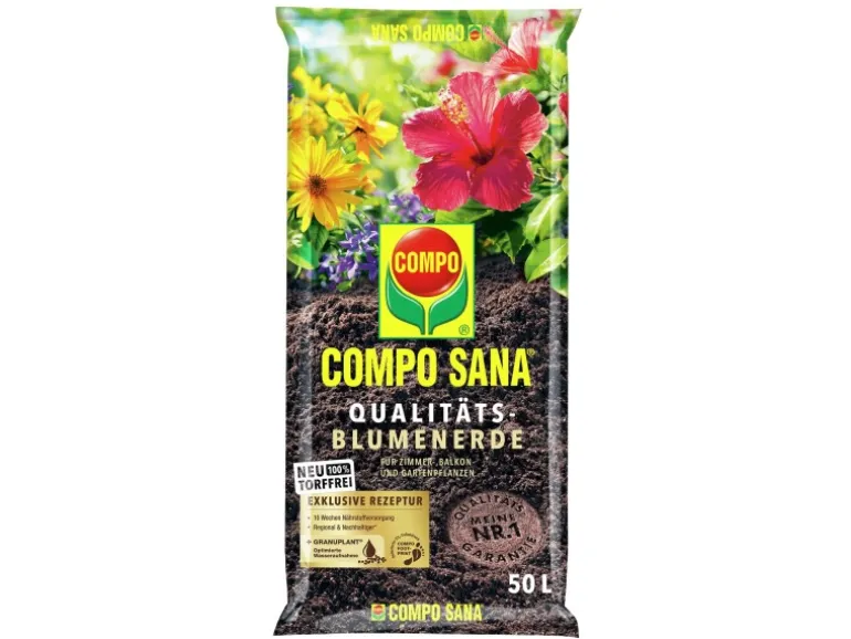 Compo Sana Qualitäts-Blumenerde torffrei 50 l