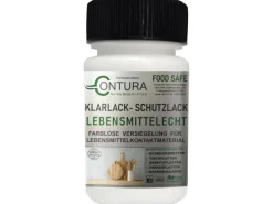Contura Klarlack Lebensmittelecht Hartlack Food Safe Schneidebrett Tischplatte Holzlack LFGB Lack  50ml Pinselflasche