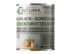 Contura Klarlack Lebensmittelecht Hartlack Food Safe Schneidebrett Tischplatte Holzlack LFGB Lack  100ml