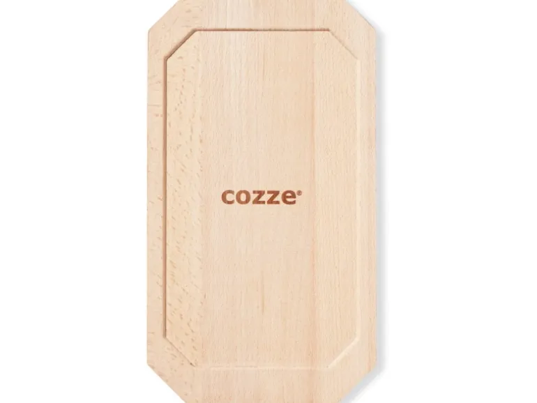 Cozze Gusseisenpfanne Wendbar mit Untersetzer 33 cm x 16,5 cm