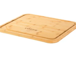 Cozze Pizzabrett aus Bambus 43 cm x 35 cm