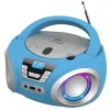 Cyberlux CL-900 CD-Player mit LED-Discolichter CD/MP3/USB Radio Blau
