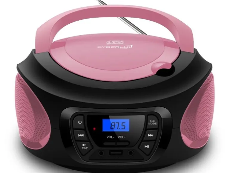 Cyberlux CL-620 CD-Player Tragbar CD/MP3/USB Radio Pink