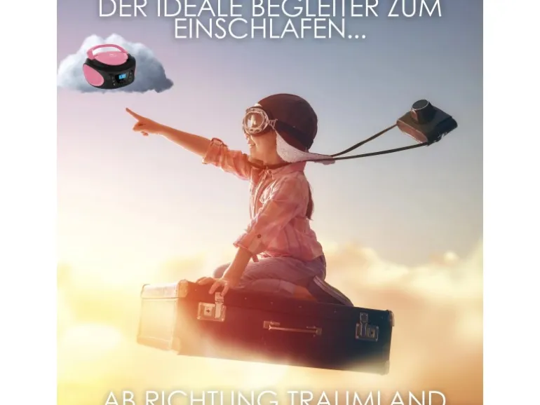 Cyberlux CL-620 CD-Player Tragbar CD/MP3/USB Radio Pink