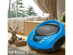 Cyberlux CL-710 CD-Player Tragbar CD/MP3/USB Radio Blau